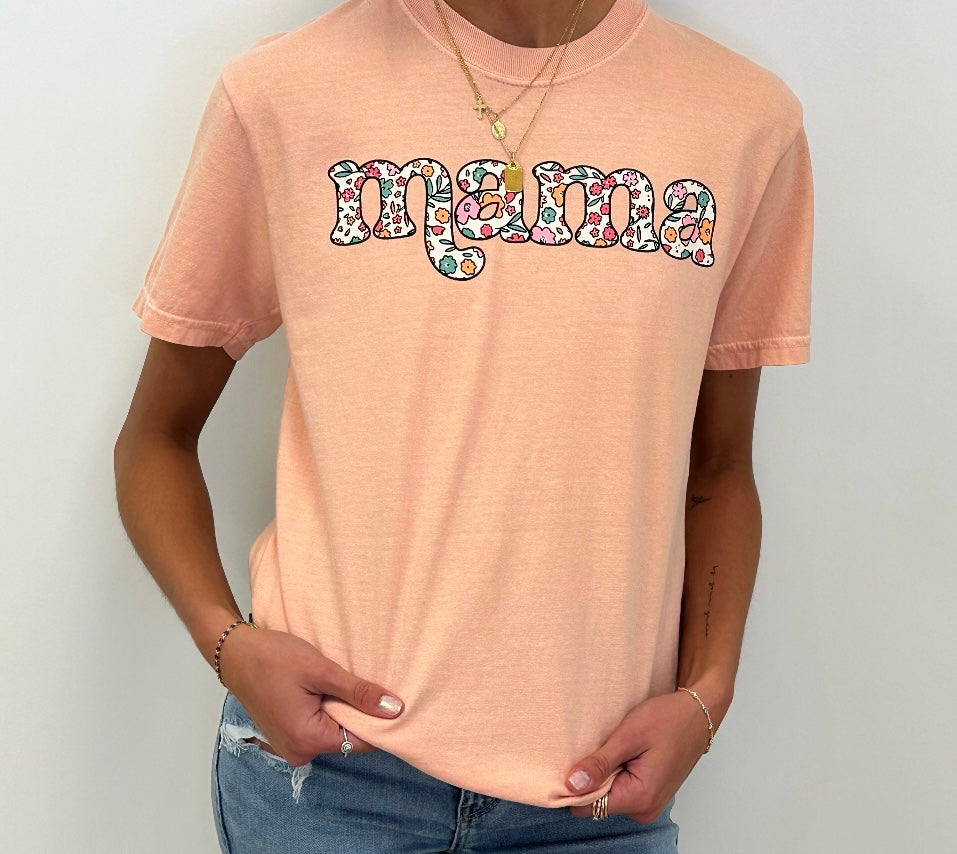 Floral Mama - (S,XL,2X,3X,4X)