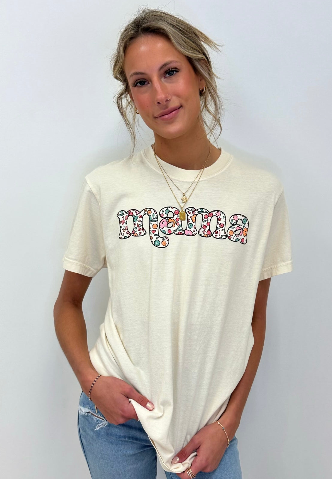 Floral Mama - (S,XL,2X,3X,4X)