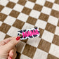 Cow Print / Hot Pink Topper