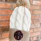 Chunky Knit Monogram Beanies