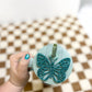 Turquoise Glitter Butterfly Topper