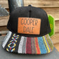 Name Leather Patch Hat