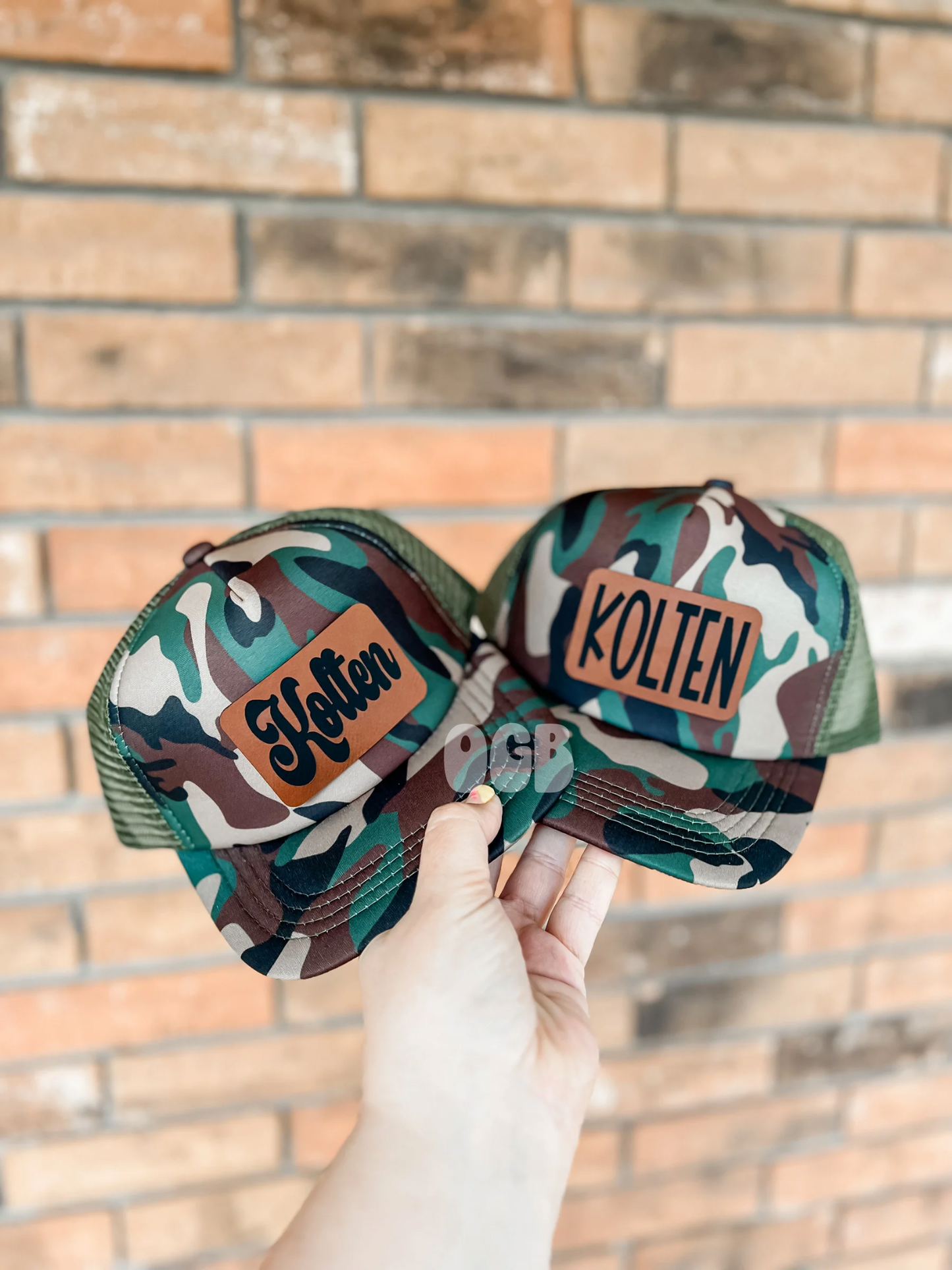 Camo Name Hats