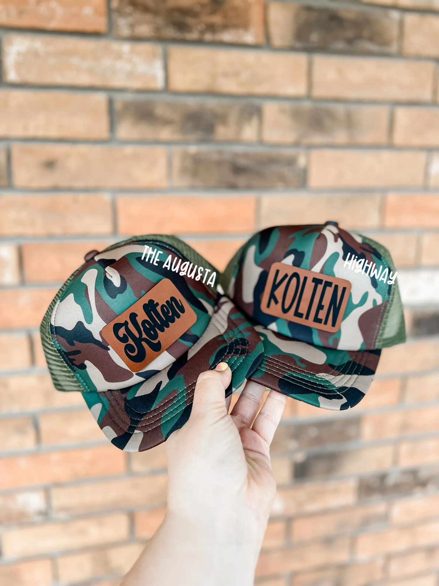 Camo Name Hats