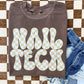 Tan Checkered Custom Tee