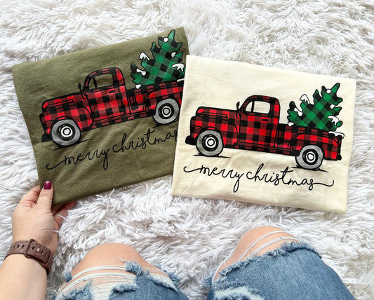 Traditional Christmas Truck - (XS,S,2X,3X)