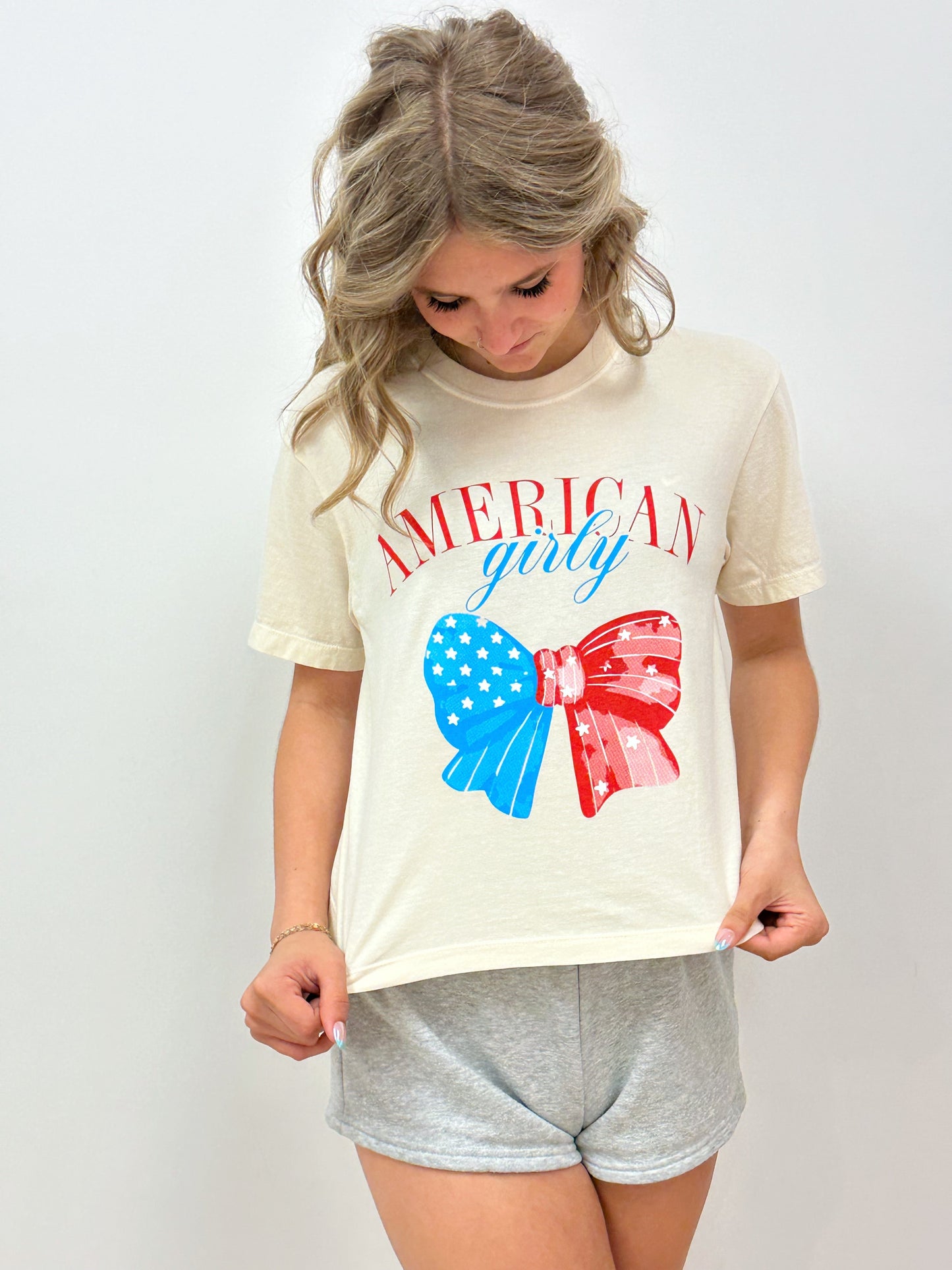 American Girly Bow - RTS (S, M, L, XL, 2X, 3X)