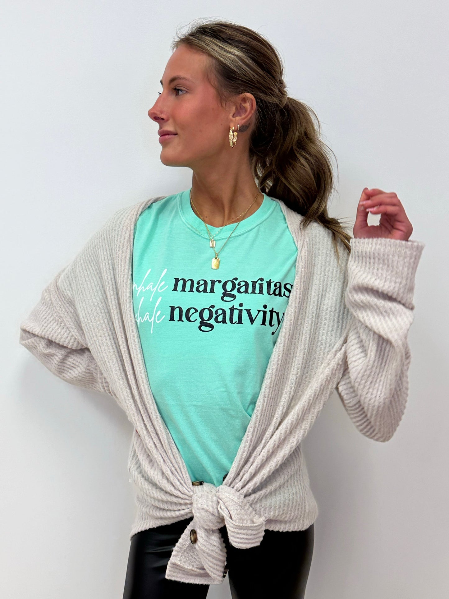 Inhale Margs Exhale Negativity - RTS S L XL 2X 4X