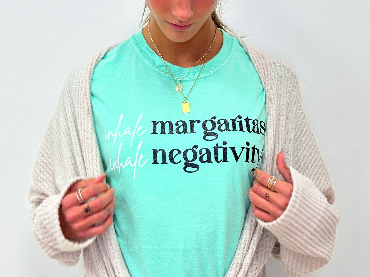 Inhale Margs Exhale Negativity - RTS S L XL 2X 4X