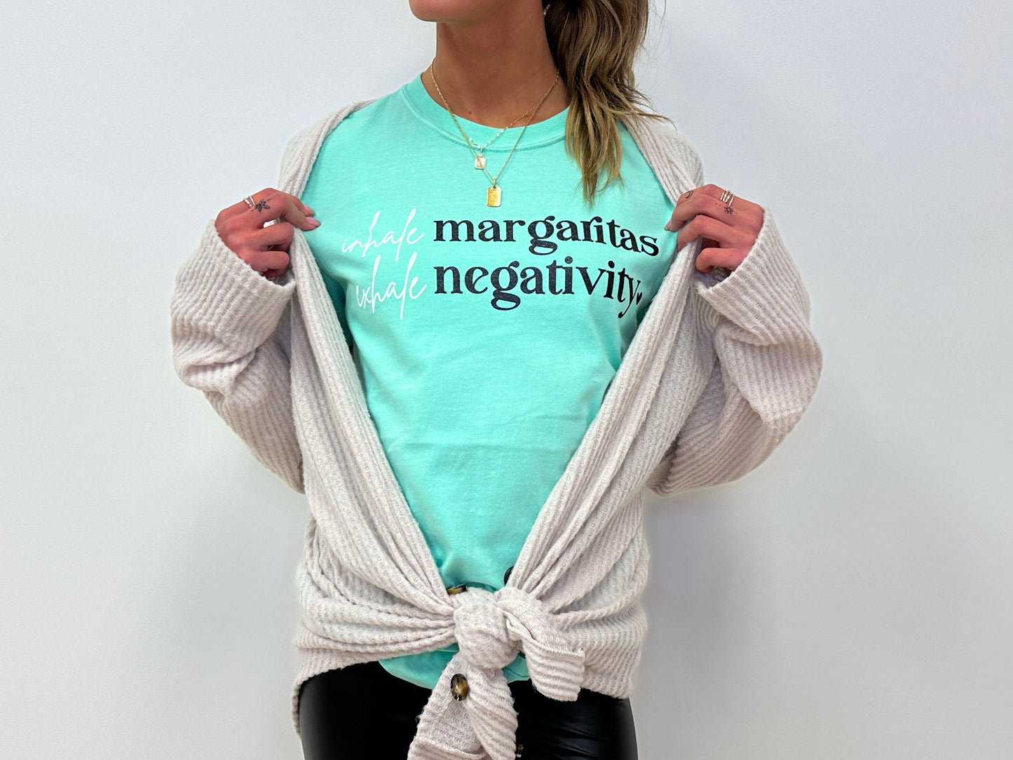 Inhale Margs Exhale Negativity - RTS S L XL 2X 4X