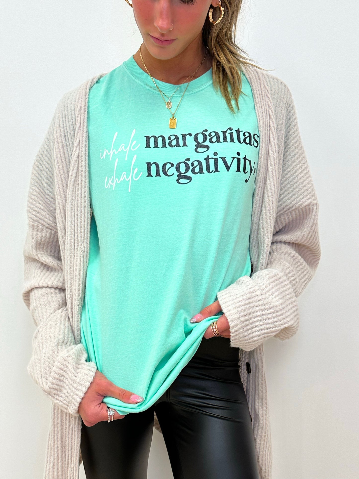 Inhale Margs Exhale Negativity - RTS S L XL 2X 4X