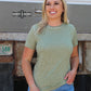 OLIVE- Starry Stud Tee