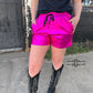 Pink Metallic Shorts