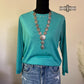Stevie Stud Mesh Sleeve Top