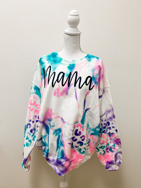 Leopard Tye Dye Mama