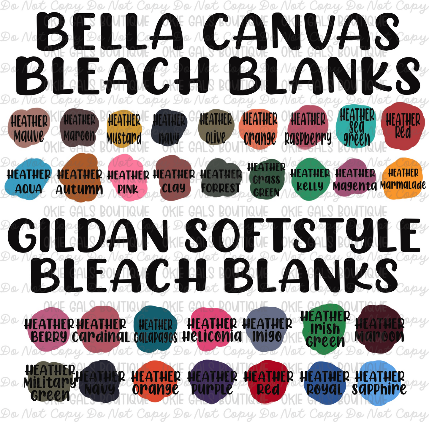 Gildan Softstyle - Scrunch Bleach Blanks