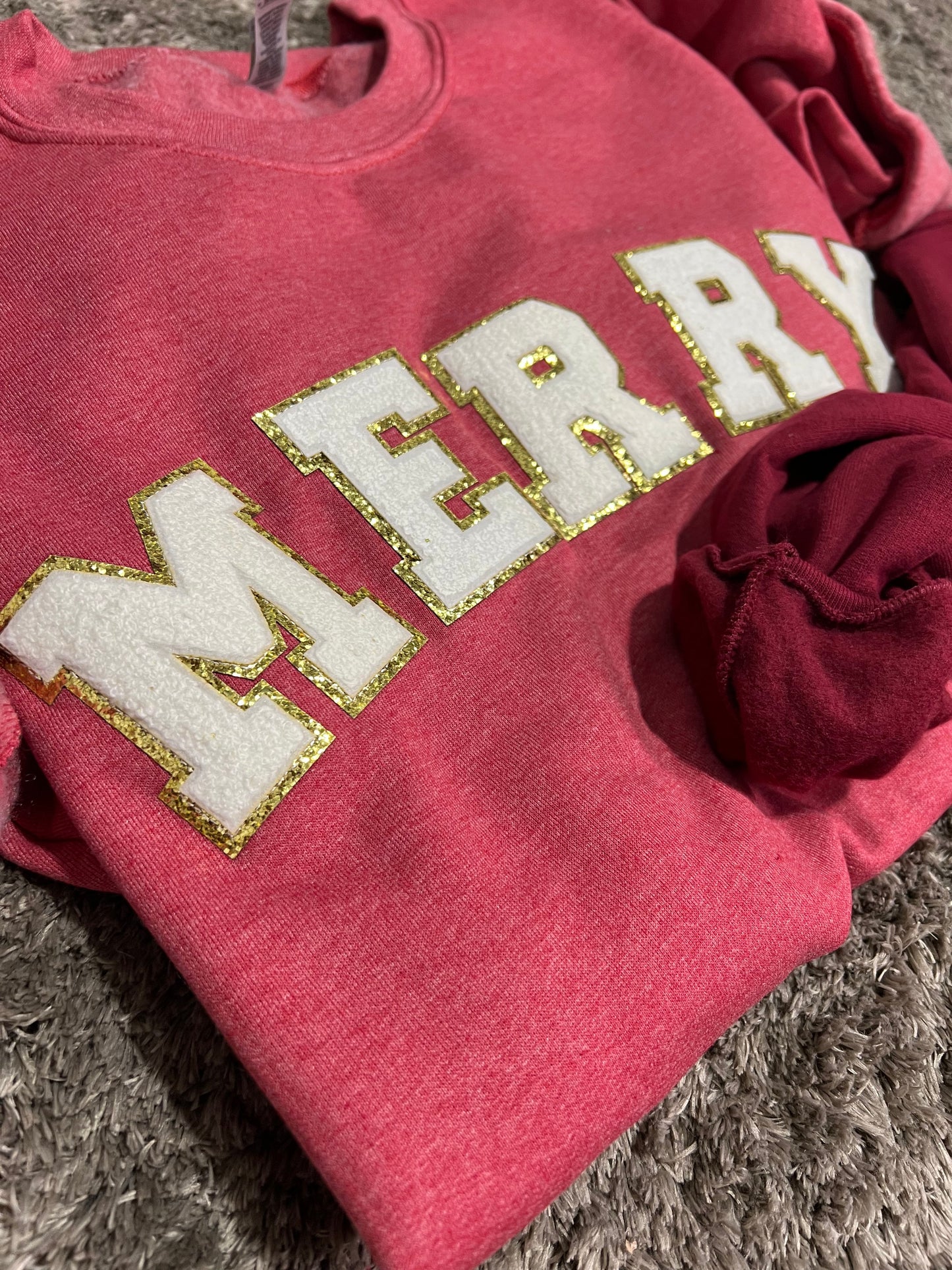 MERRY Patch Sweatshirt - (S,2X,3X)